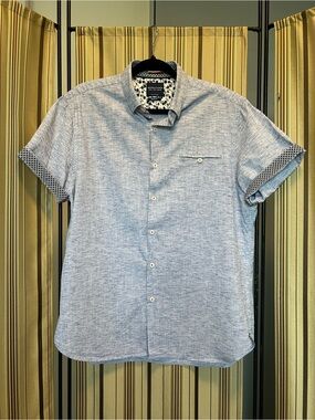 Denim & Flower short sleeve shirt